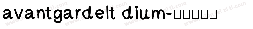 avantgardelt dium字体转换